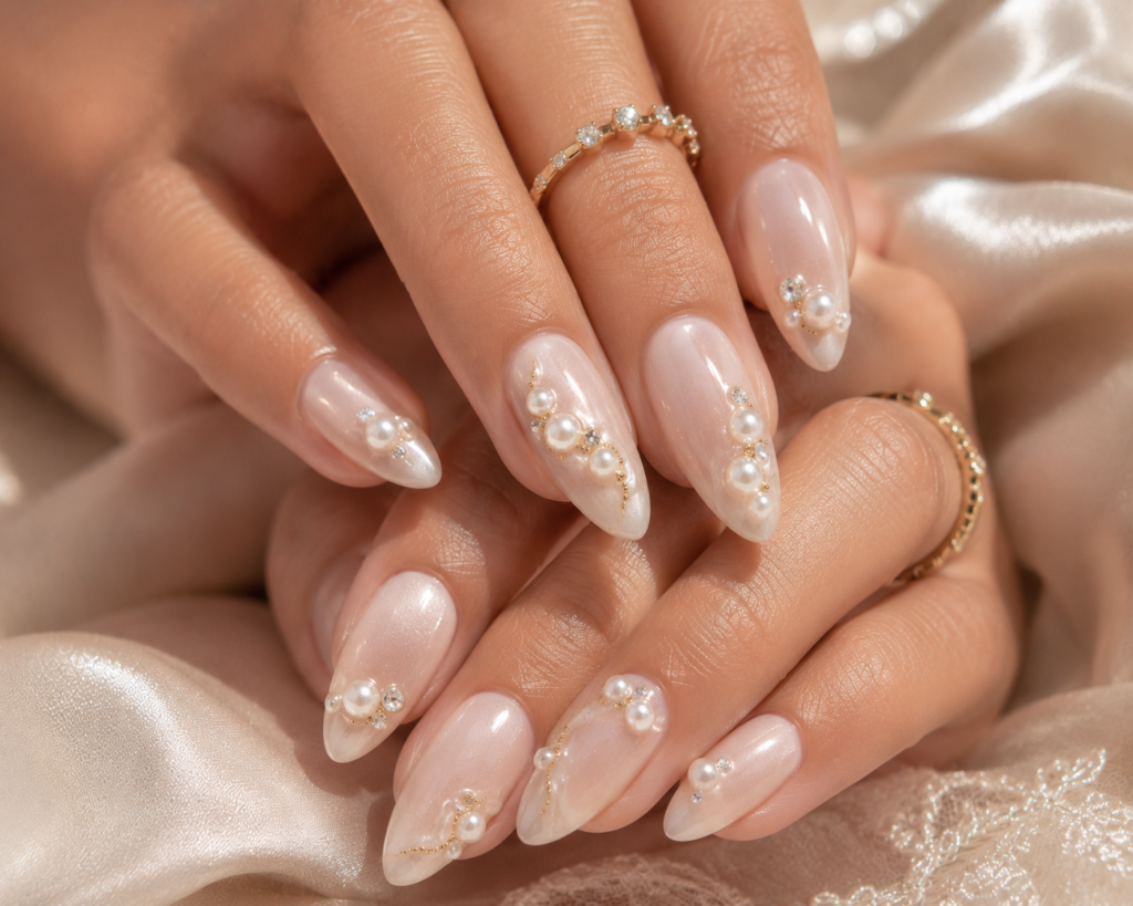 3D Pearl Nails