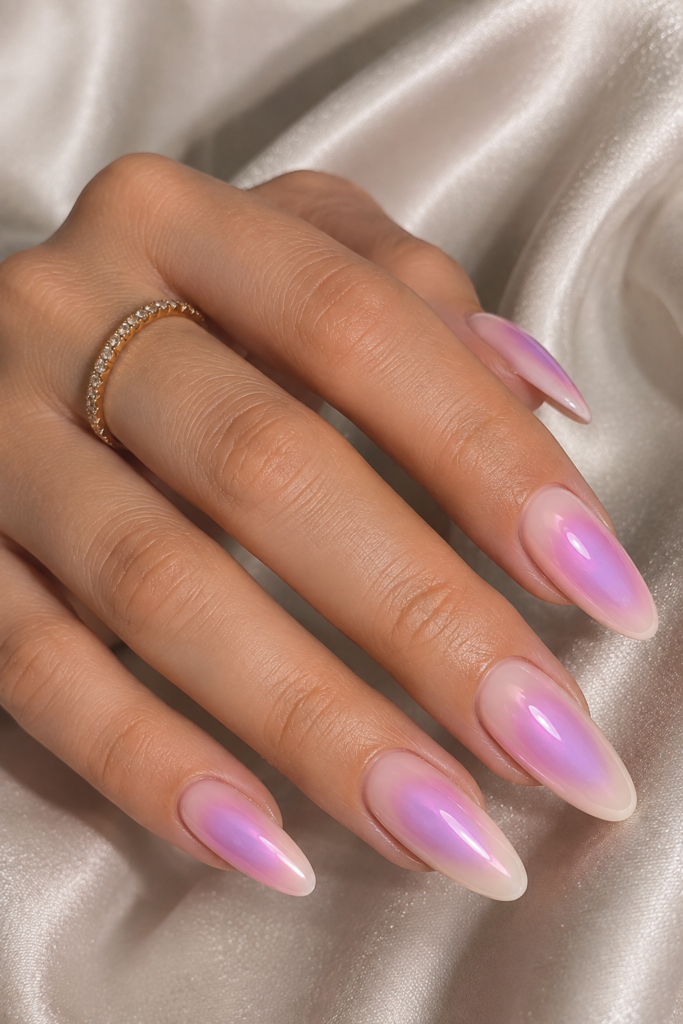 Aura Almond Nails