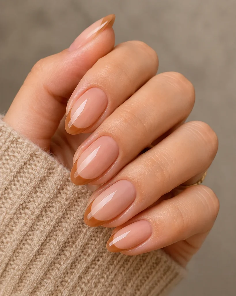 Caramel French Tips
