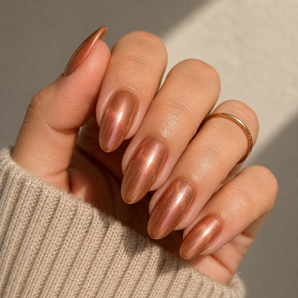 . Glazed Donut Nails, Fall Version