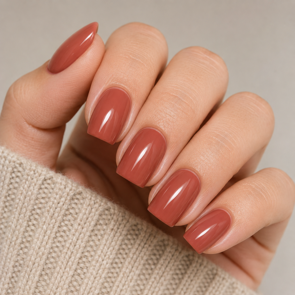 soft rust nails