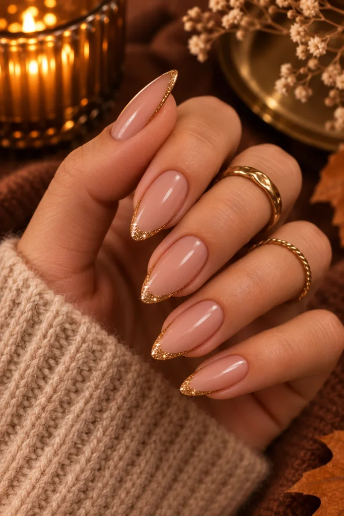 Gold Micro-Glitter Tip Line 