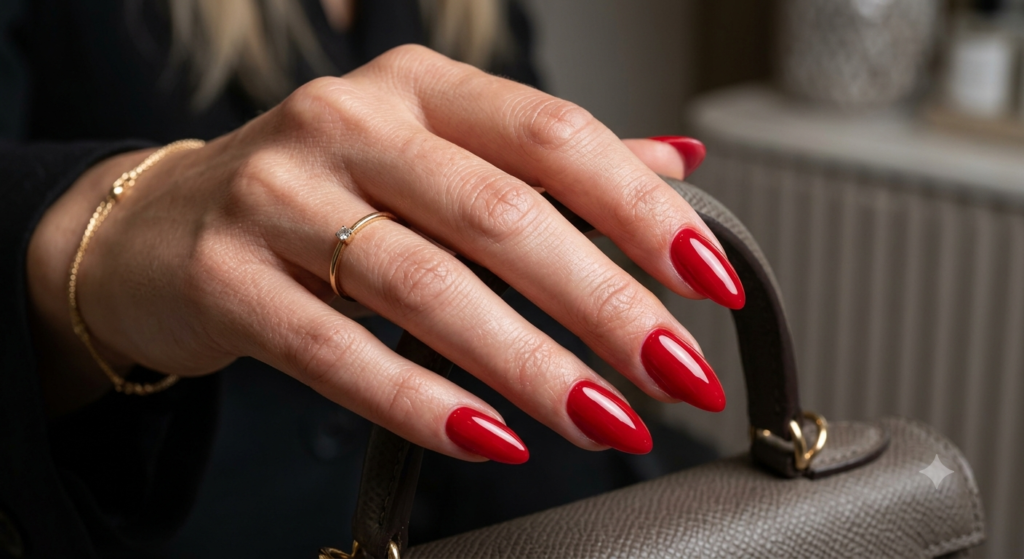 Cherry Red Nails