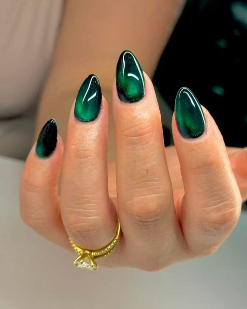 Classic Emerald nails