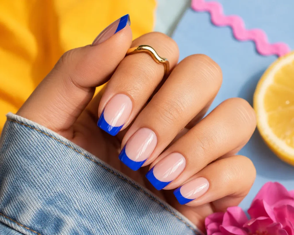 Color-Block French Tips