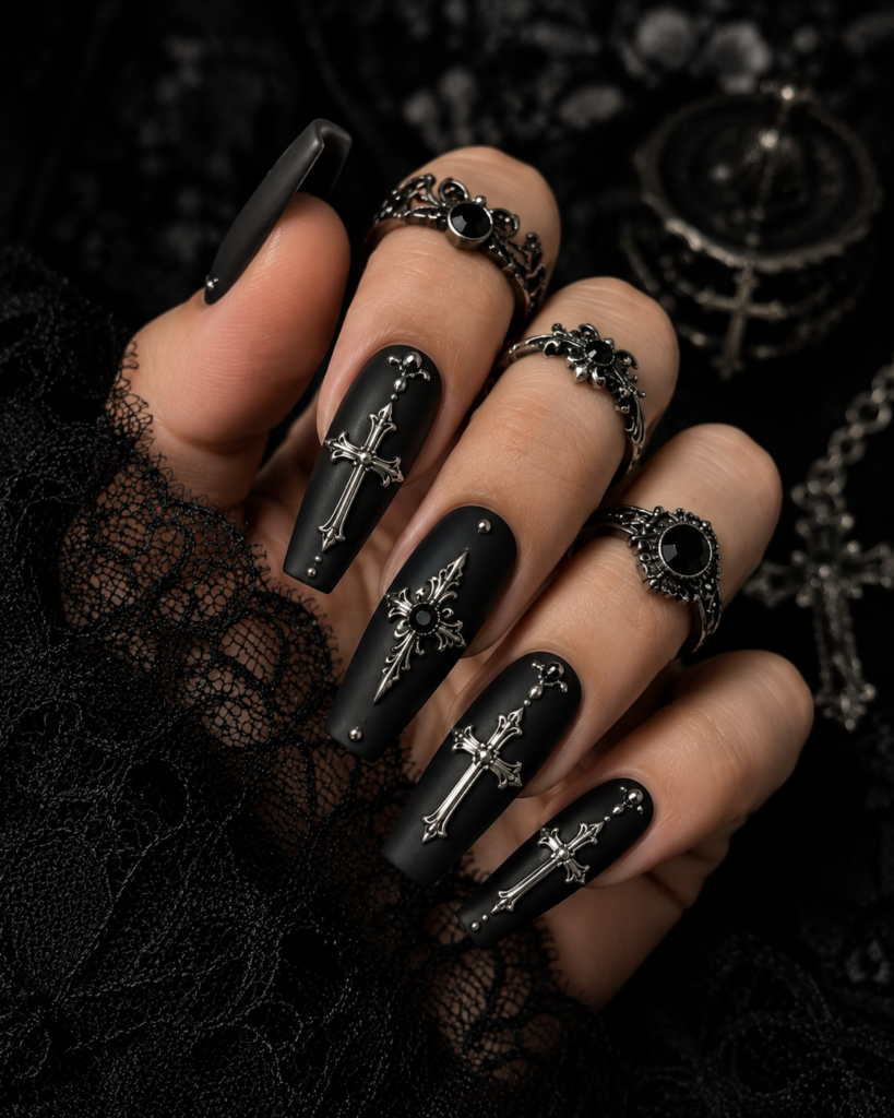 Cross Nail Art