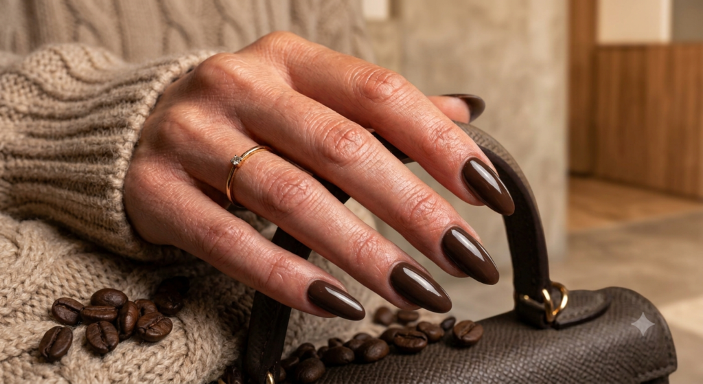 Espresso Brown Nails