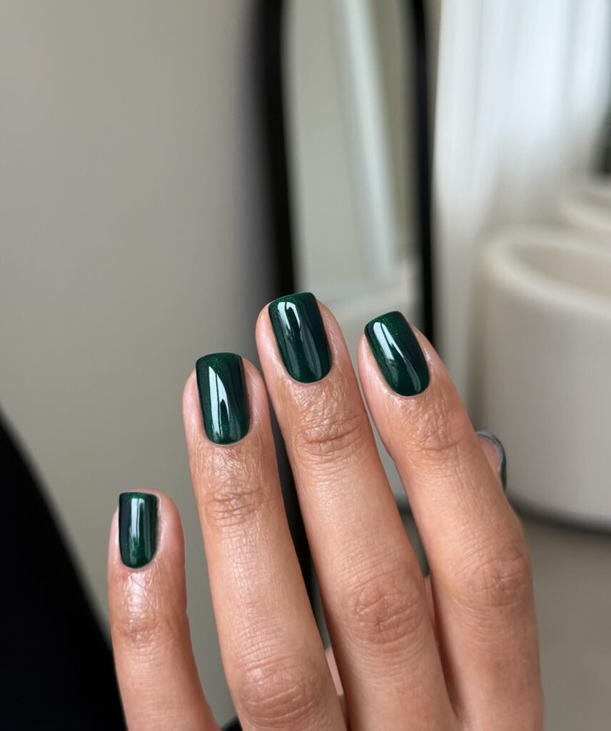 Forest Green Nails