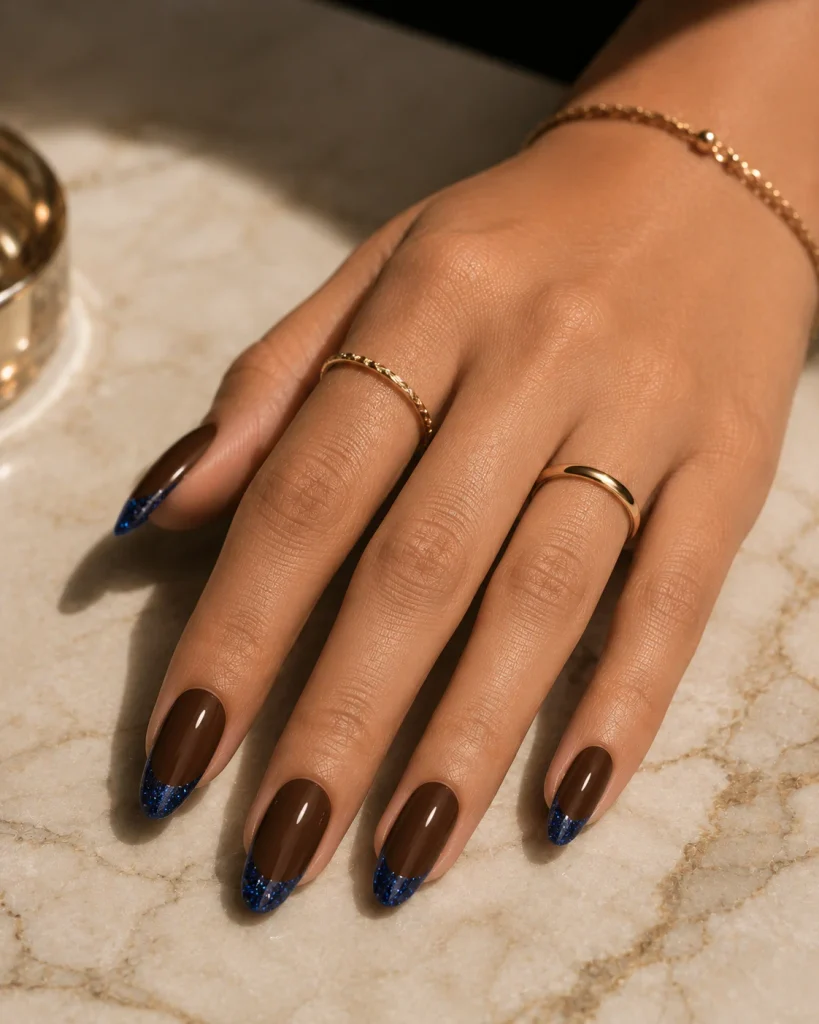 Glitter-Dipped Tips