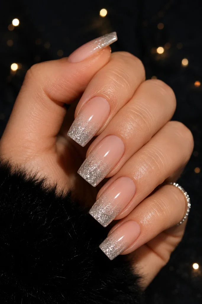 Glitter Ombre Dip Nails