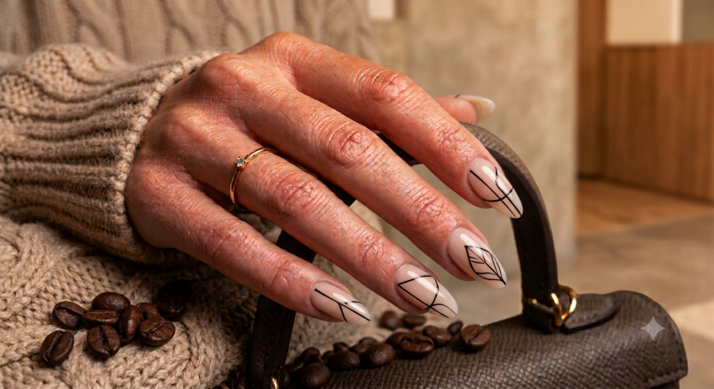 Graphic Linework Nails