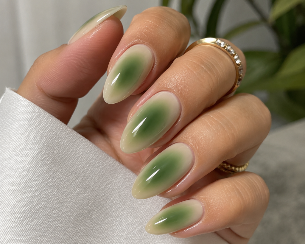 Green Aura Nails