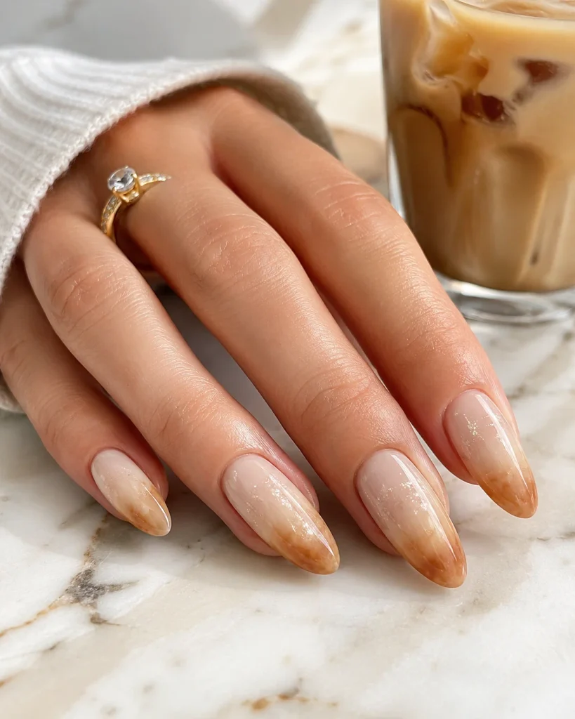 Iced Coffee Nails