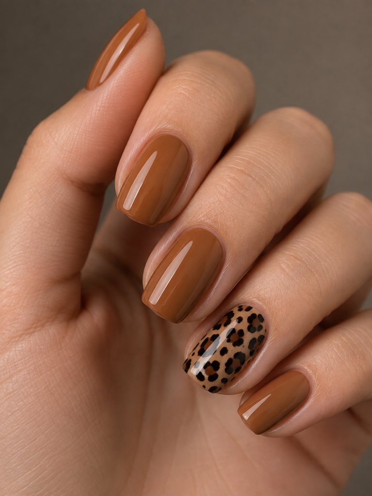 Leopard Print Nails