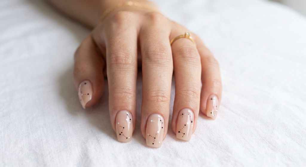 minimal dot nail art