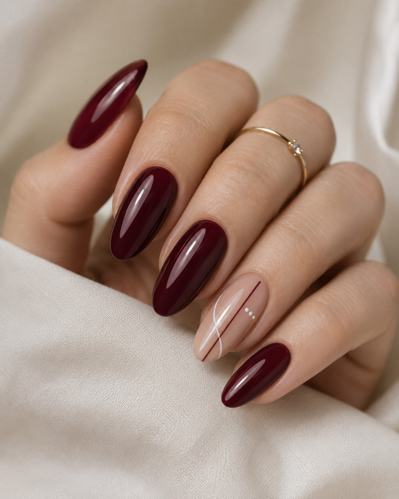 Minimalist Maroon