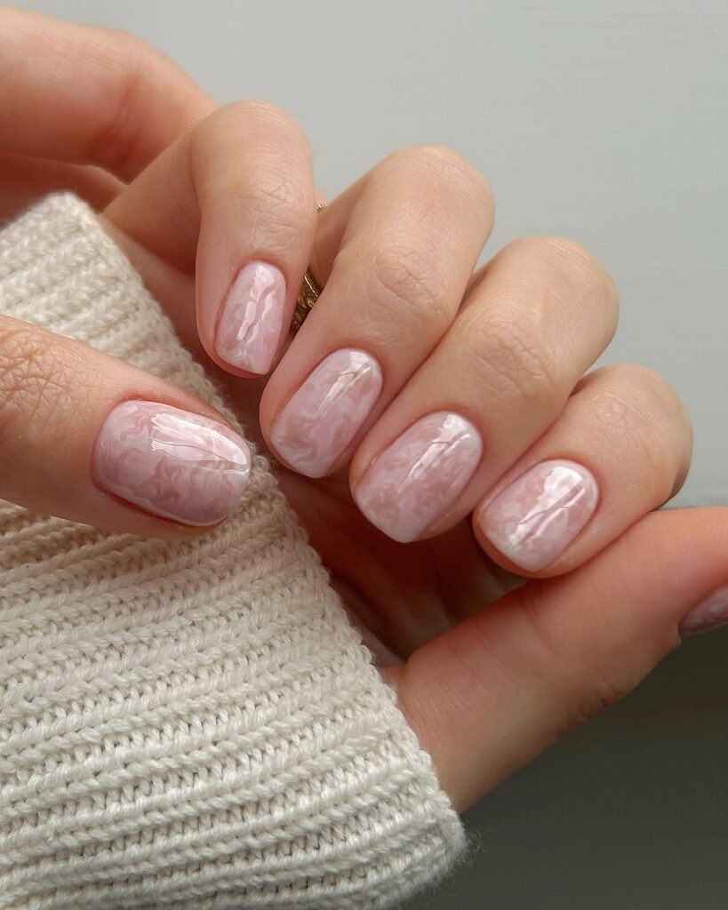 Old Money Nails Aesthetic Marble