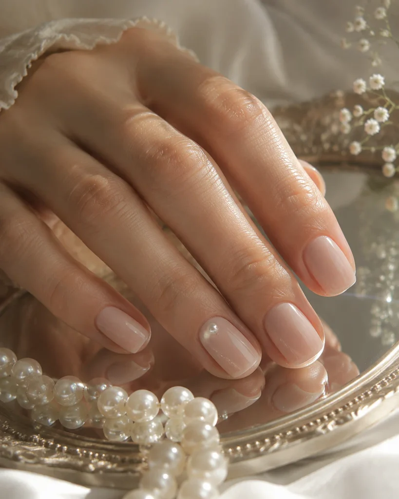 Pearl Accent Nail 