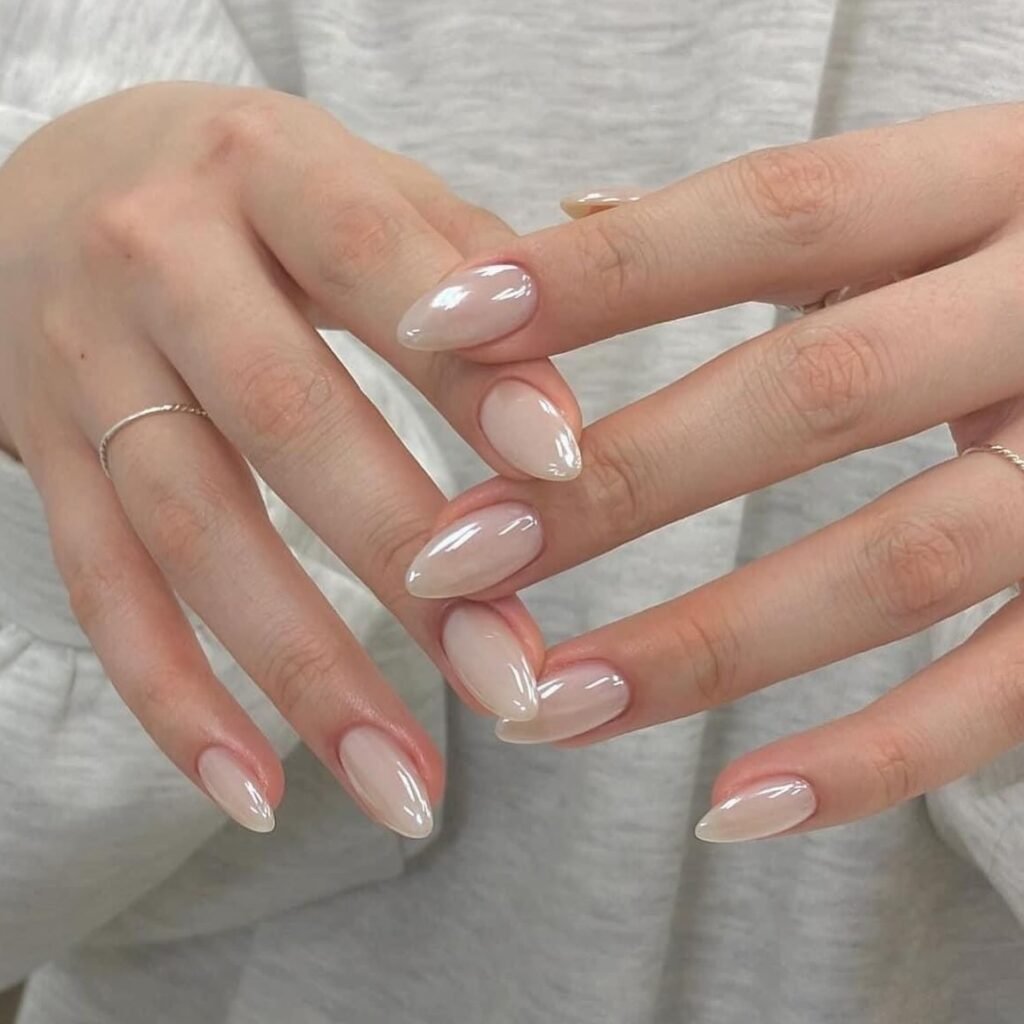 Pearl White Manicure