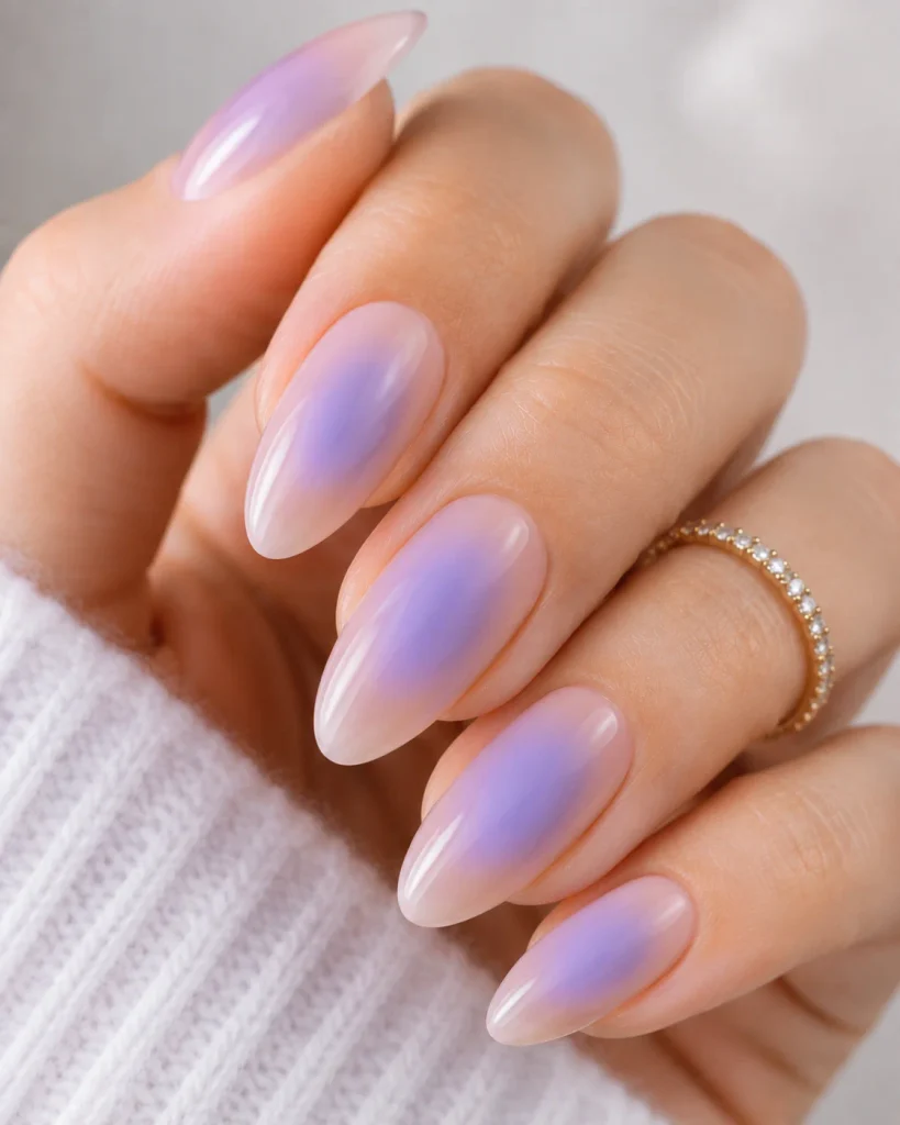 Periwinkle Aura Nails