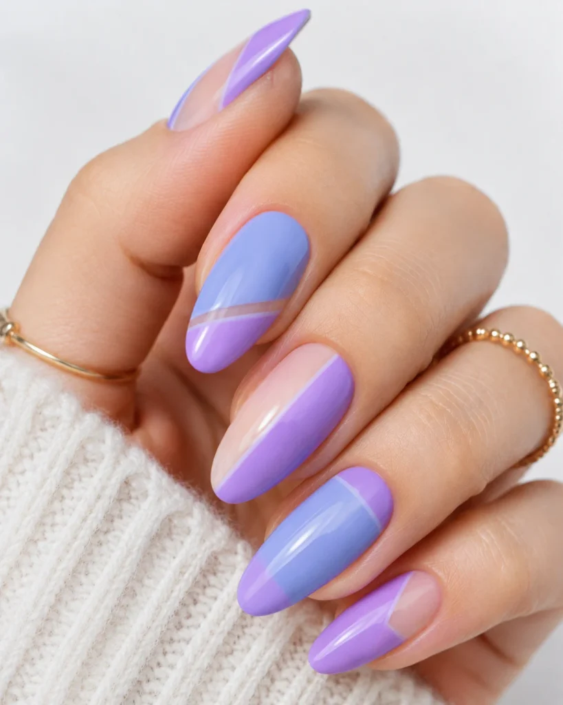 Periwinkle & Lavender Color Block