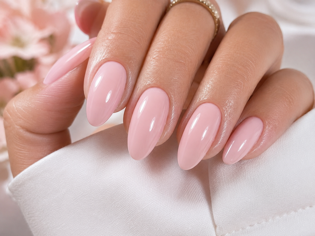 Pink Almond Nails