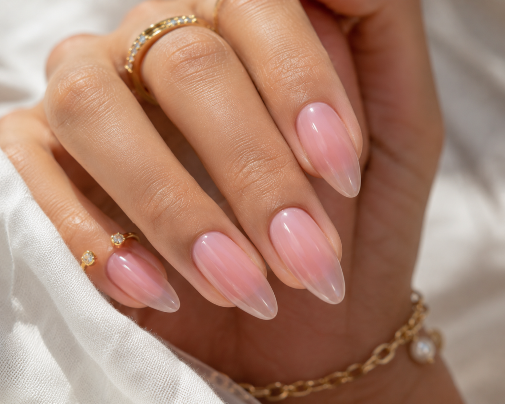 Sheer Pink Nails