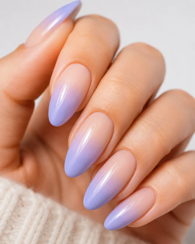 Periwinkle Ombré Nails
