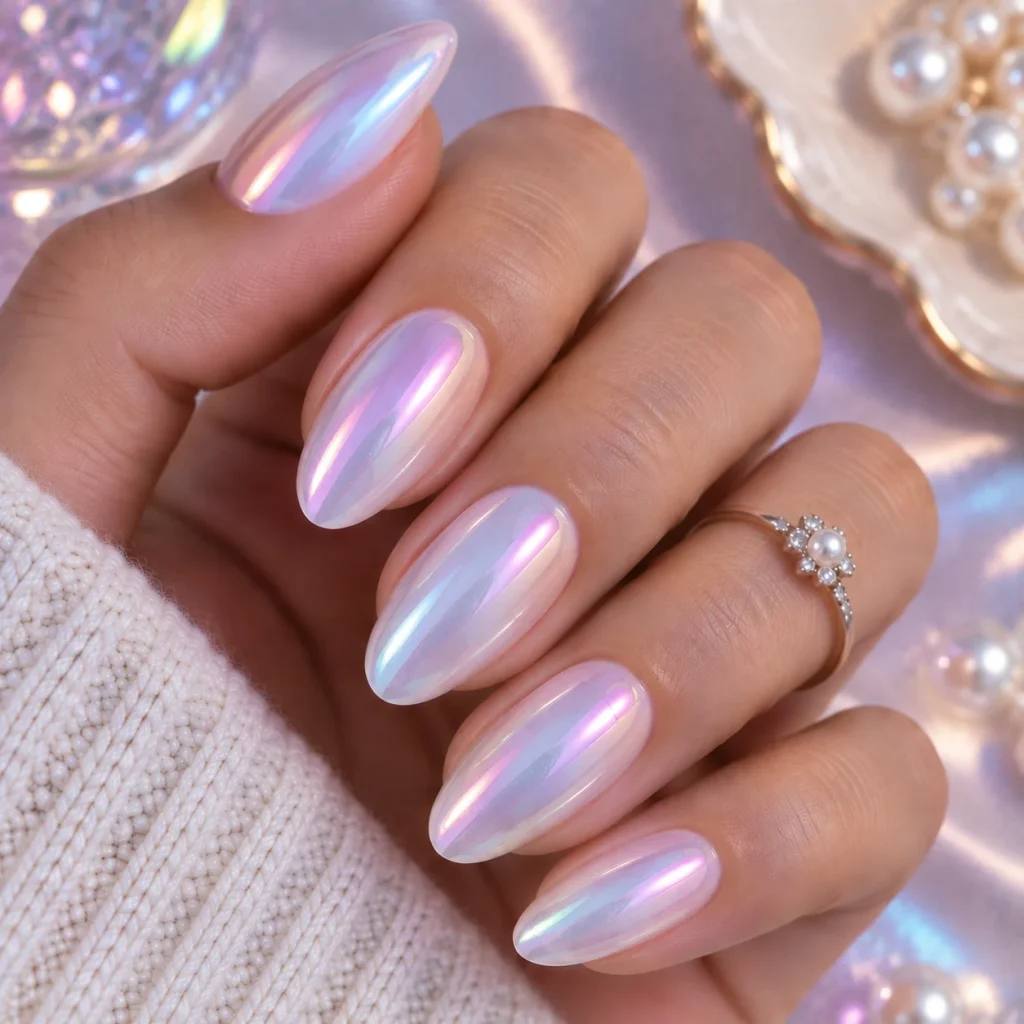 Aurora Pearl Nails