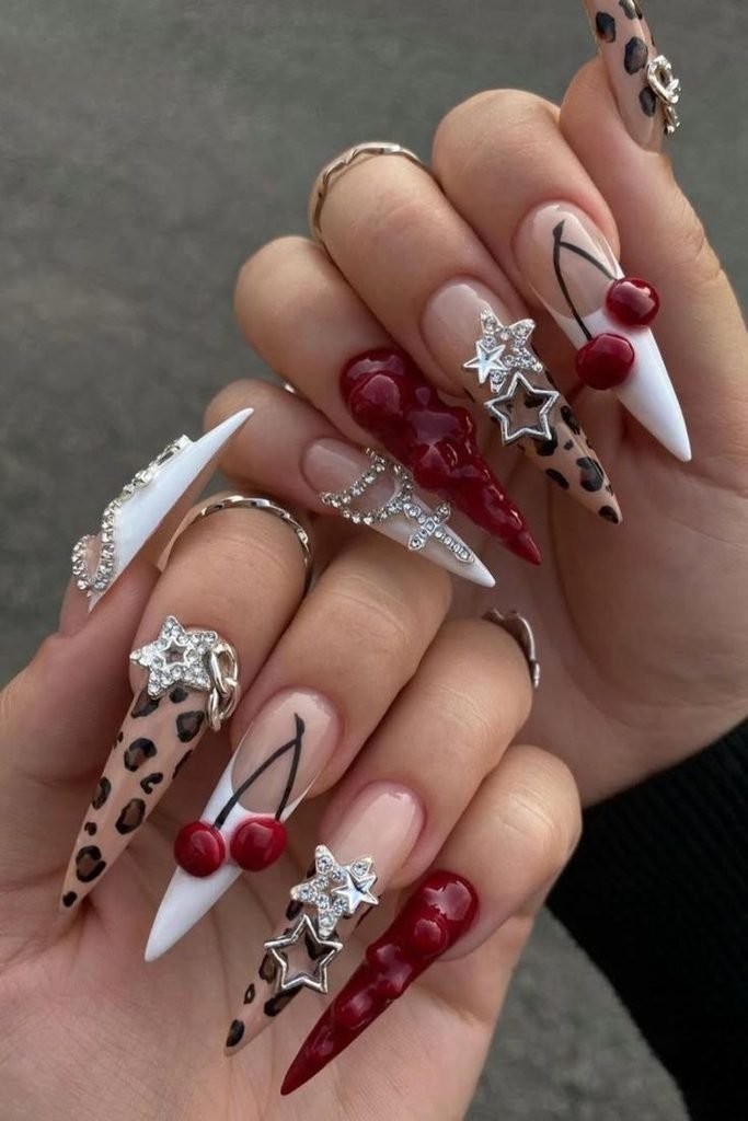 Baddie 3D Charm Nails