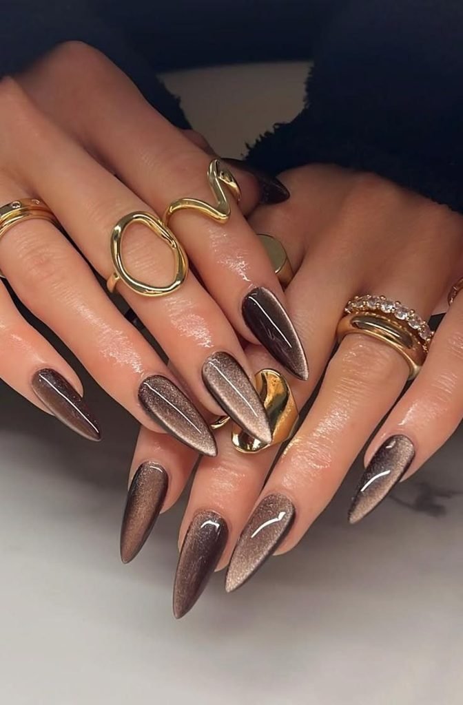 Baddie Cat Eye Magnetic Nails