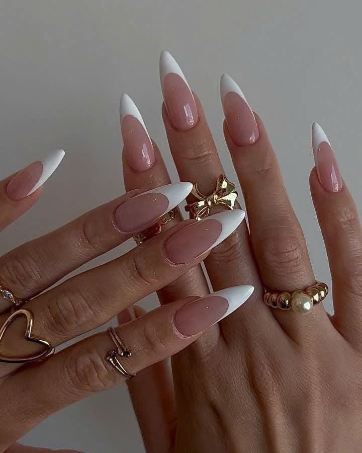 Baddie French Tip Nails