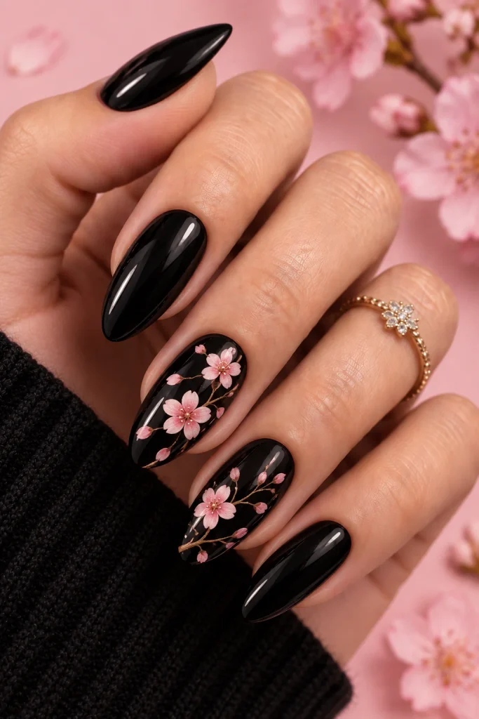 Black Cherry Blossom Accent