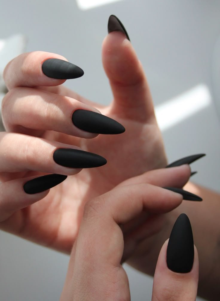 Black Matte Nails