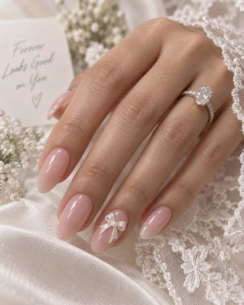 Bridal Bow Nail Art