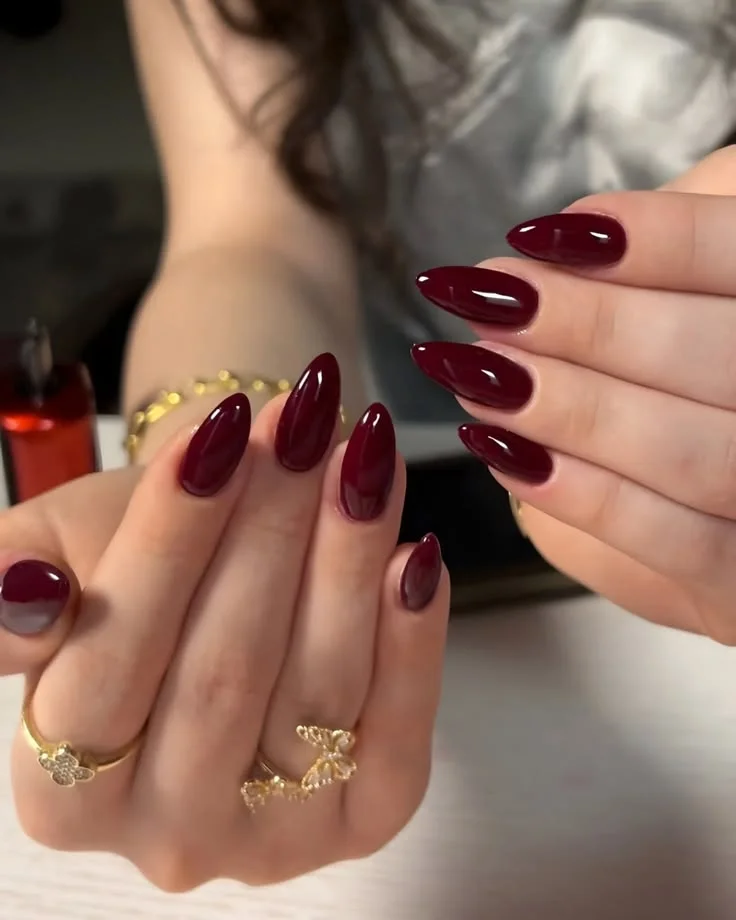 Burgundy Wine Nails