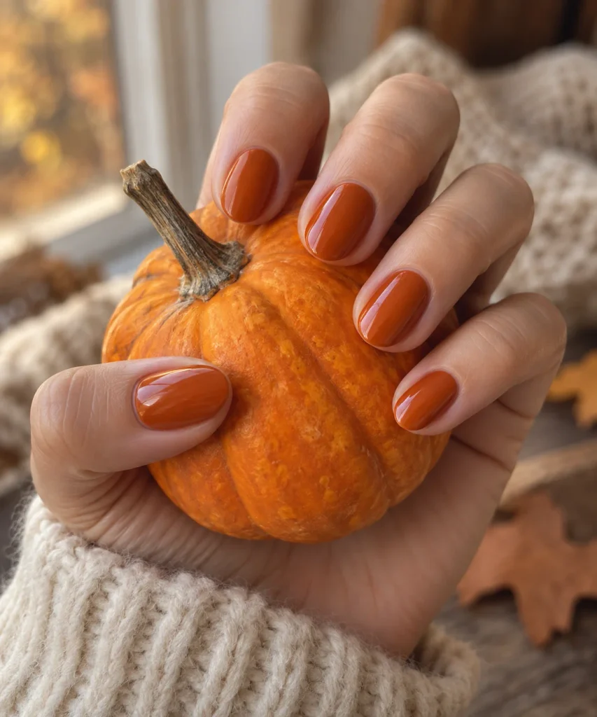 Burnt Orange Almond Tips
