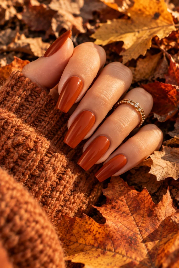 Burnt Orange Nails