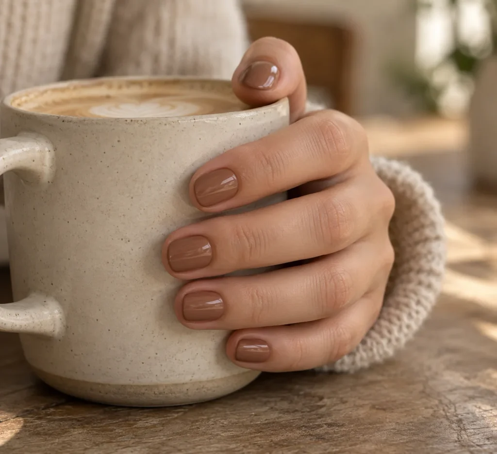 Caramel Latte Nails