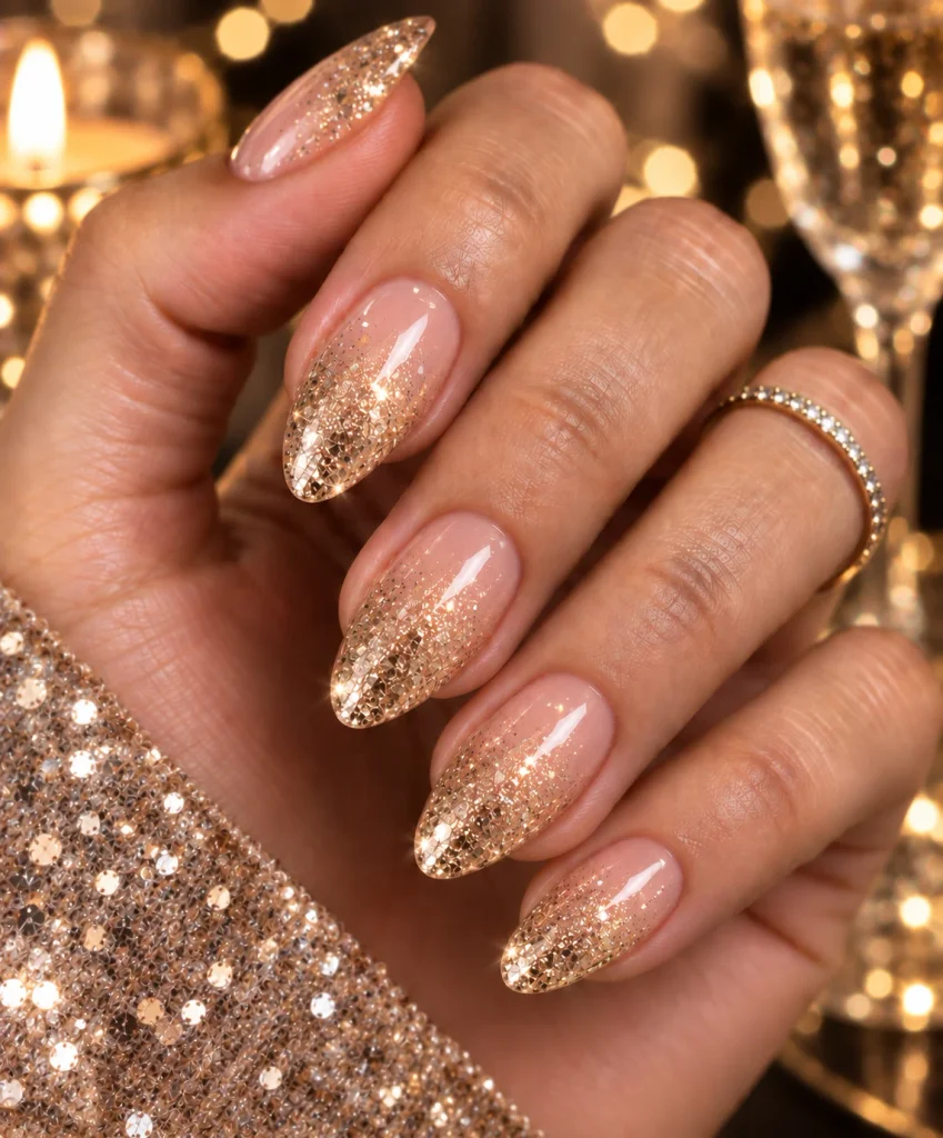 Champagne Glitter Fade