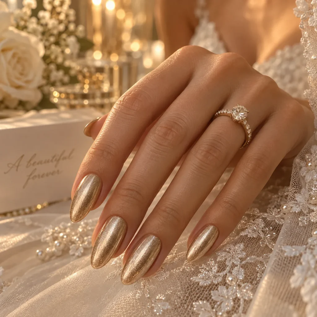 Champagne Gold Nails