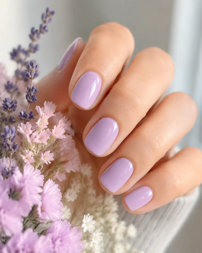 Solid Pastel Nails