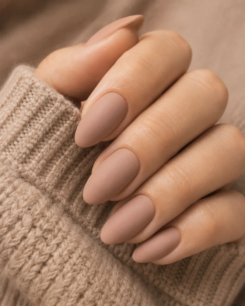 Matte Nude Nails