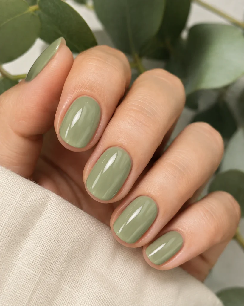  Sage Green Nails