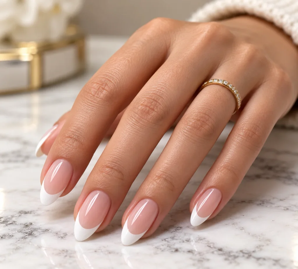 Classic French Tip elegant nails
