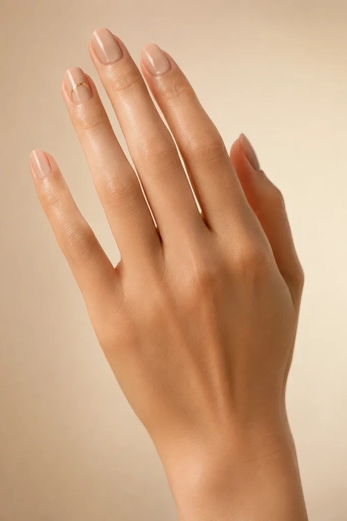 Foil Accent Nails