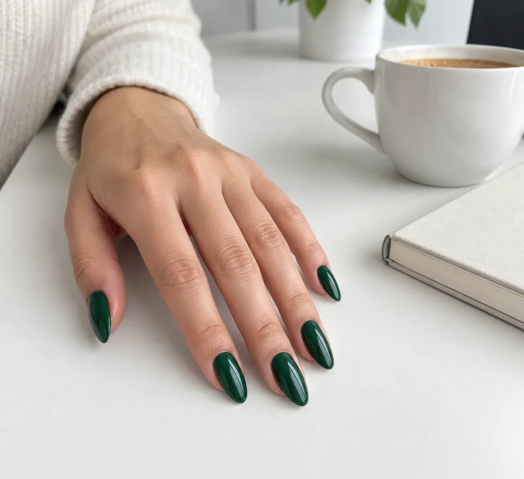 Bottle Green Glossy Almond 