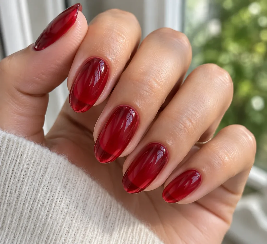 Cherry Jelly Nails