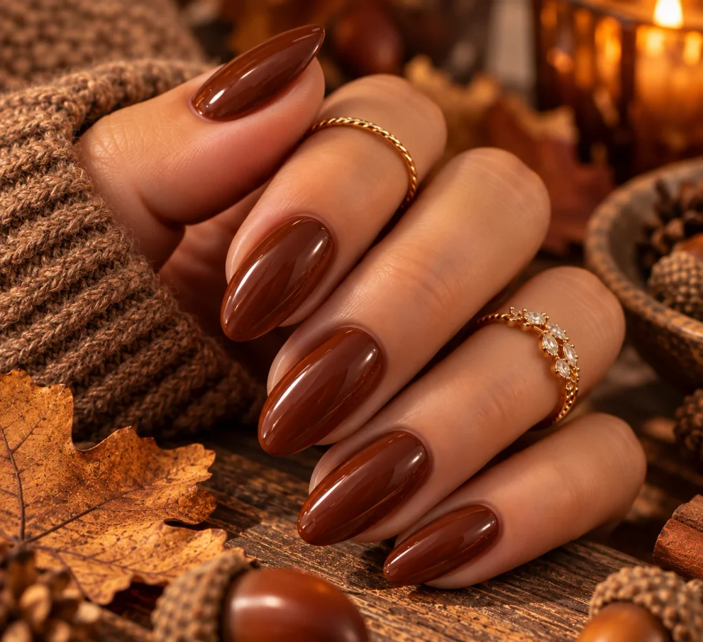 Chestnut Brown Nails