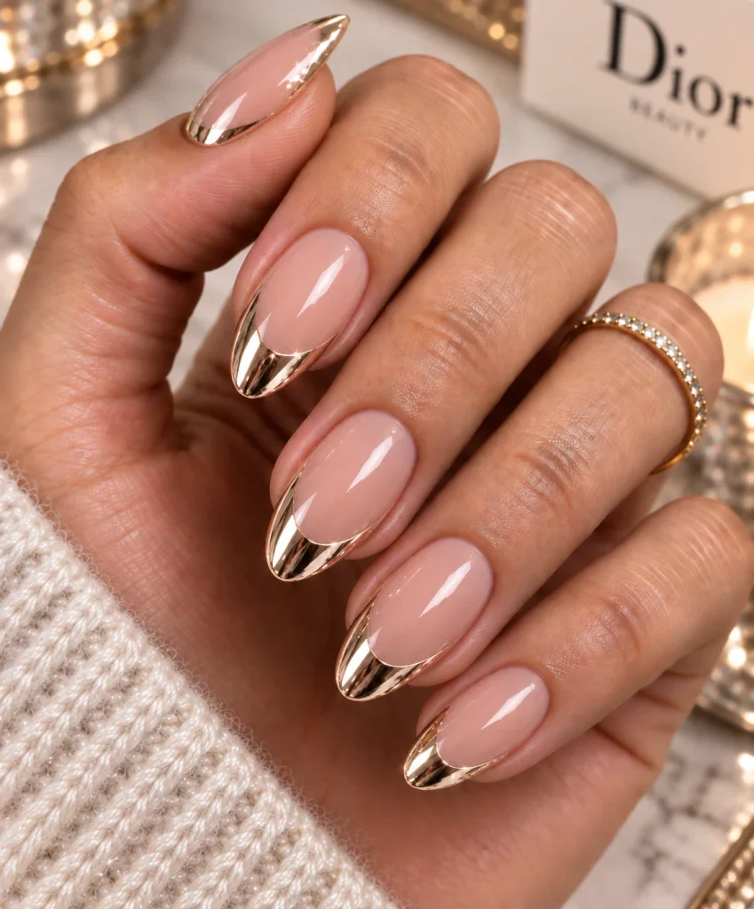 Chrome French Tips